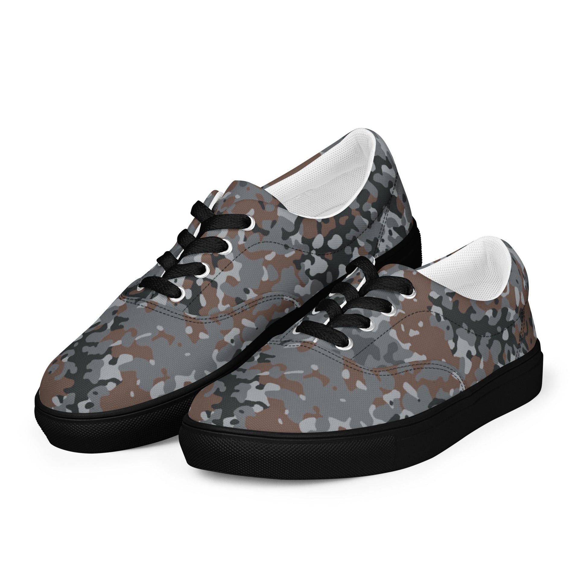 German Flecktarn Urban CAMO Mens Lace-Up Canvas Shoes - Lace-up