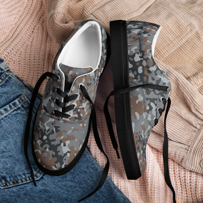 German Flecktarn Urban CAMO Mens Lace-Up Canvas Shoes - Lace-up