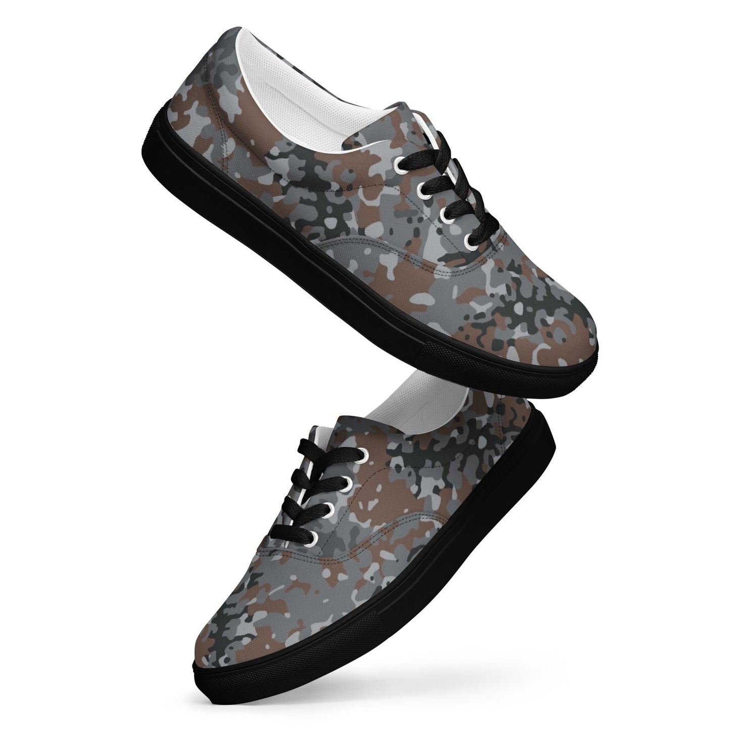 German Flecktarn Urban CAMO Mens Lace-Up Canvas Shoes - Lace-up