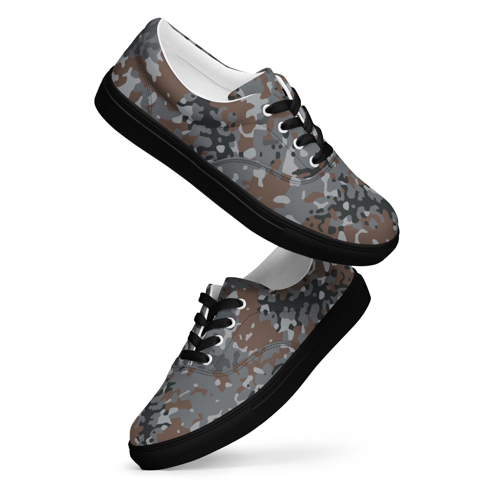 German Flecktarn Urban CAMO Mens Lace-Up Canvas Shoes - Lace-up