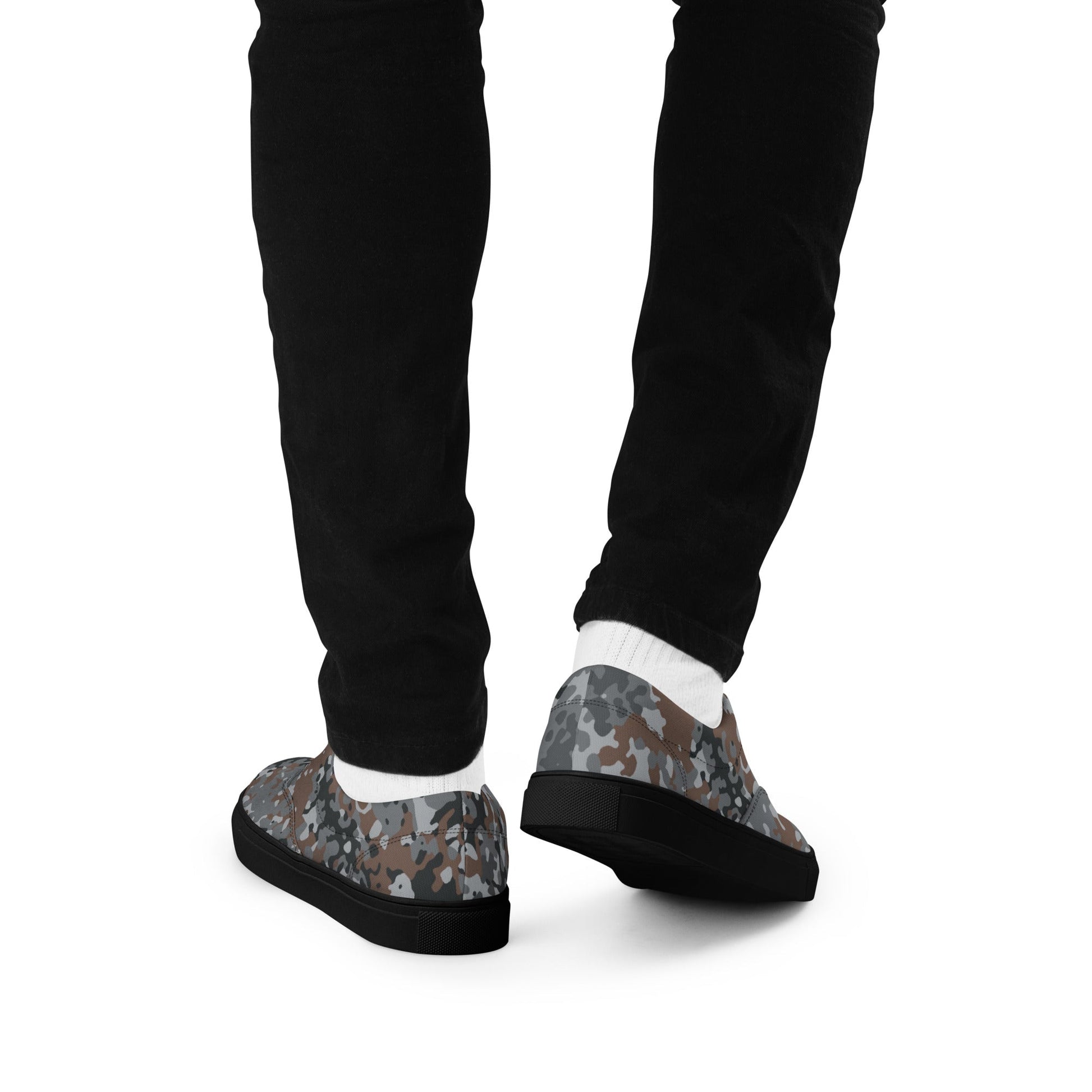 German Flecktarn Urban CAMO Mens Lace-Up Canvas Shoes - Lace-up