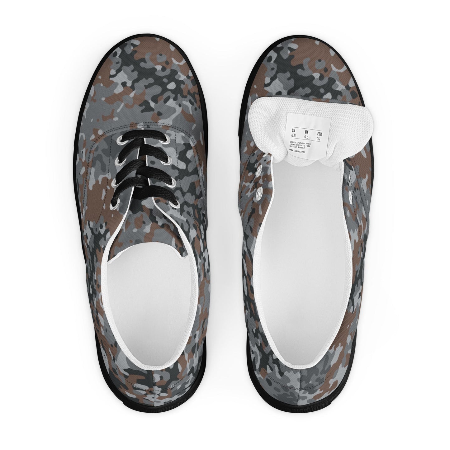 German Flecktarn Urban CAMO Mens Lace-Up Canvas Shoes - Lace-up
