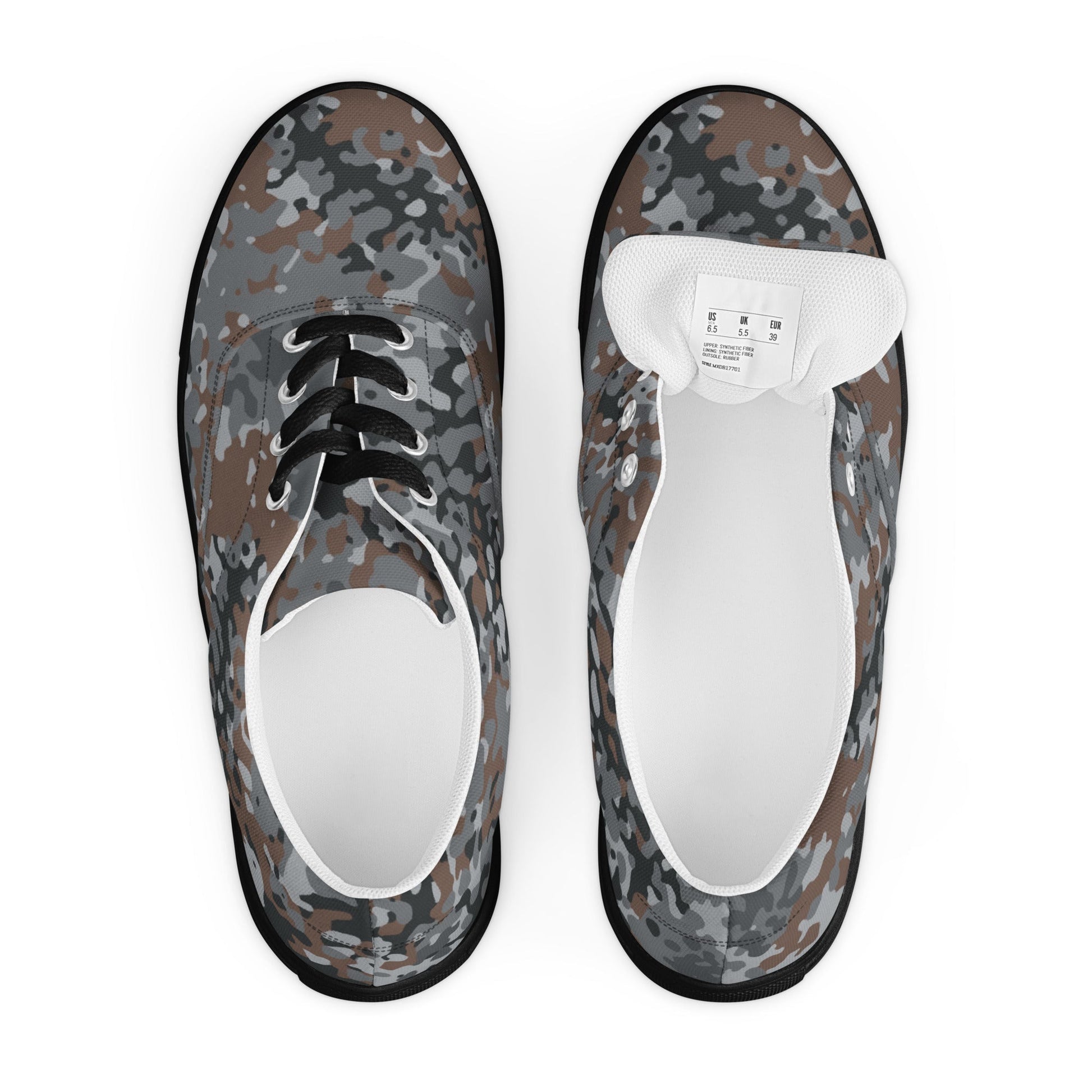 German Flecktarn Urban CAMO Mens Lace-Up Canvas Shoes - Lace-up