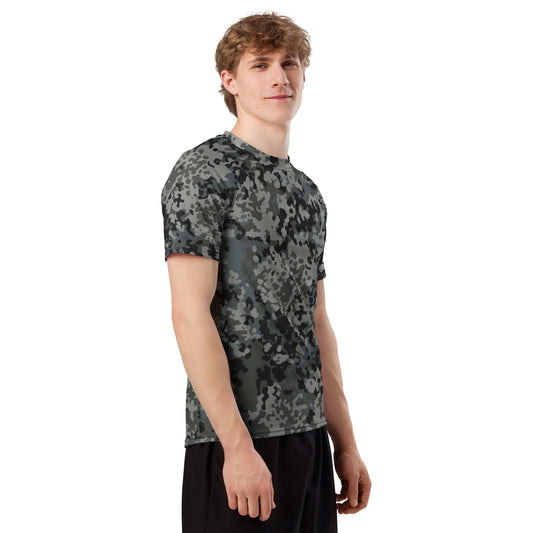 German Flecktarn Urban CAMO Mens Short-Sleeve Rash Guard - Short-sleeve Guards