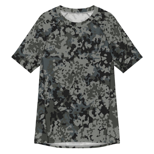German Flecktarn Urban CAMO Mens Short-Sleeve Rash Guard - 2XS - Short-sleeve Guards