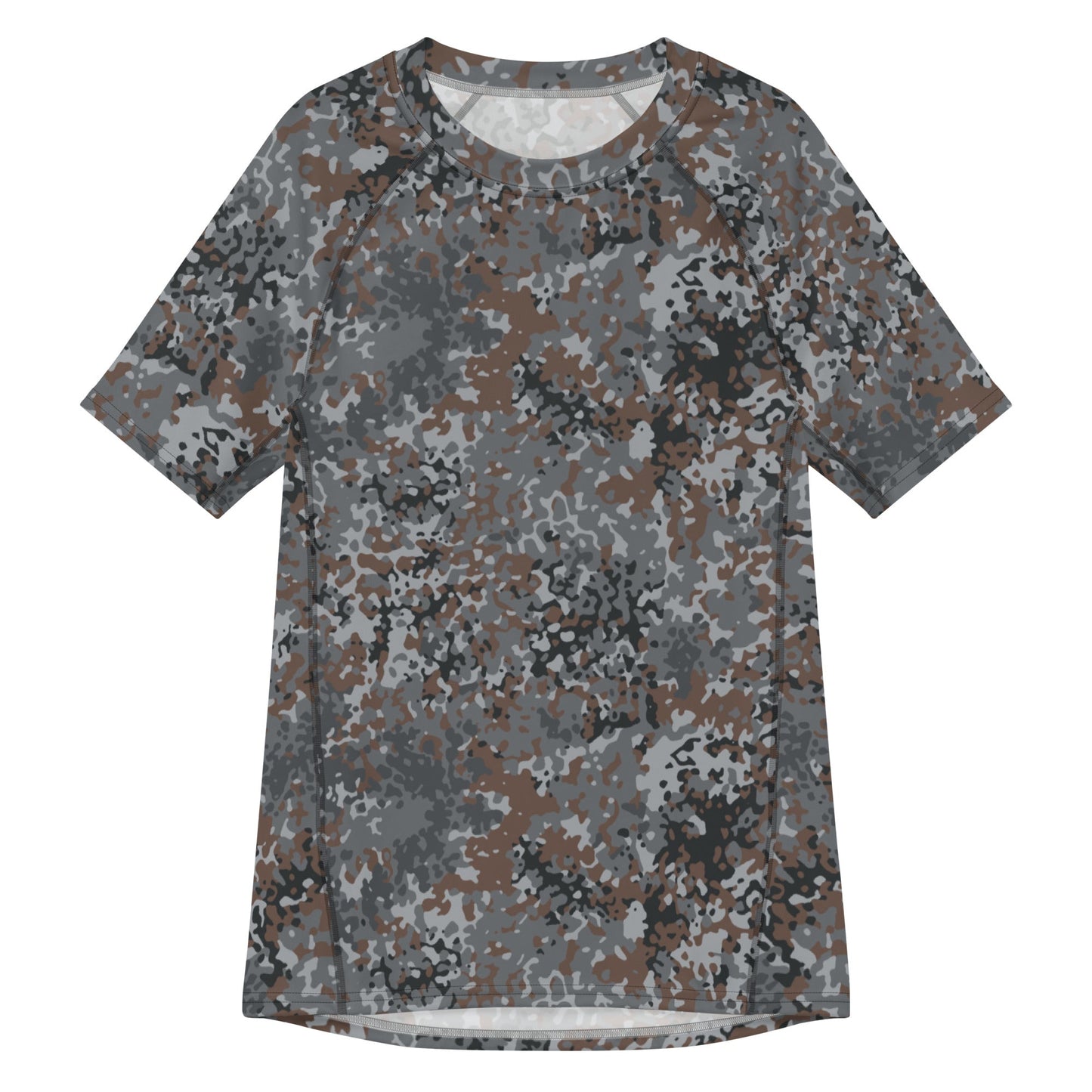 German Flecktarn Urban CAMO Mens Short-Sleeve Rash Guard - 2XS