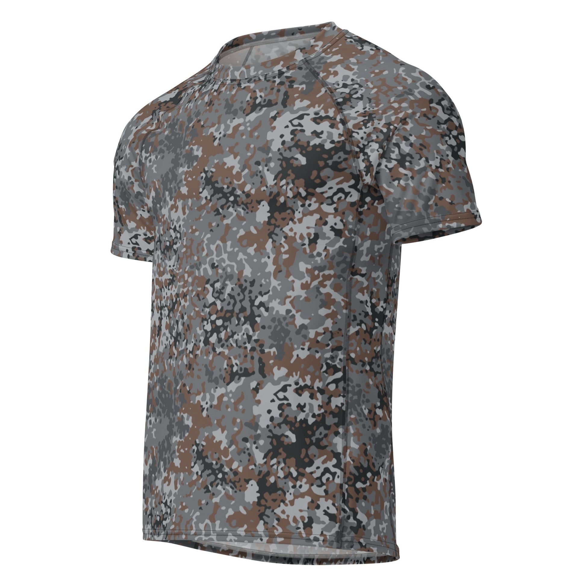 German Flecktarn Urban CAMO Mens Short-Sleeve Rash Guard