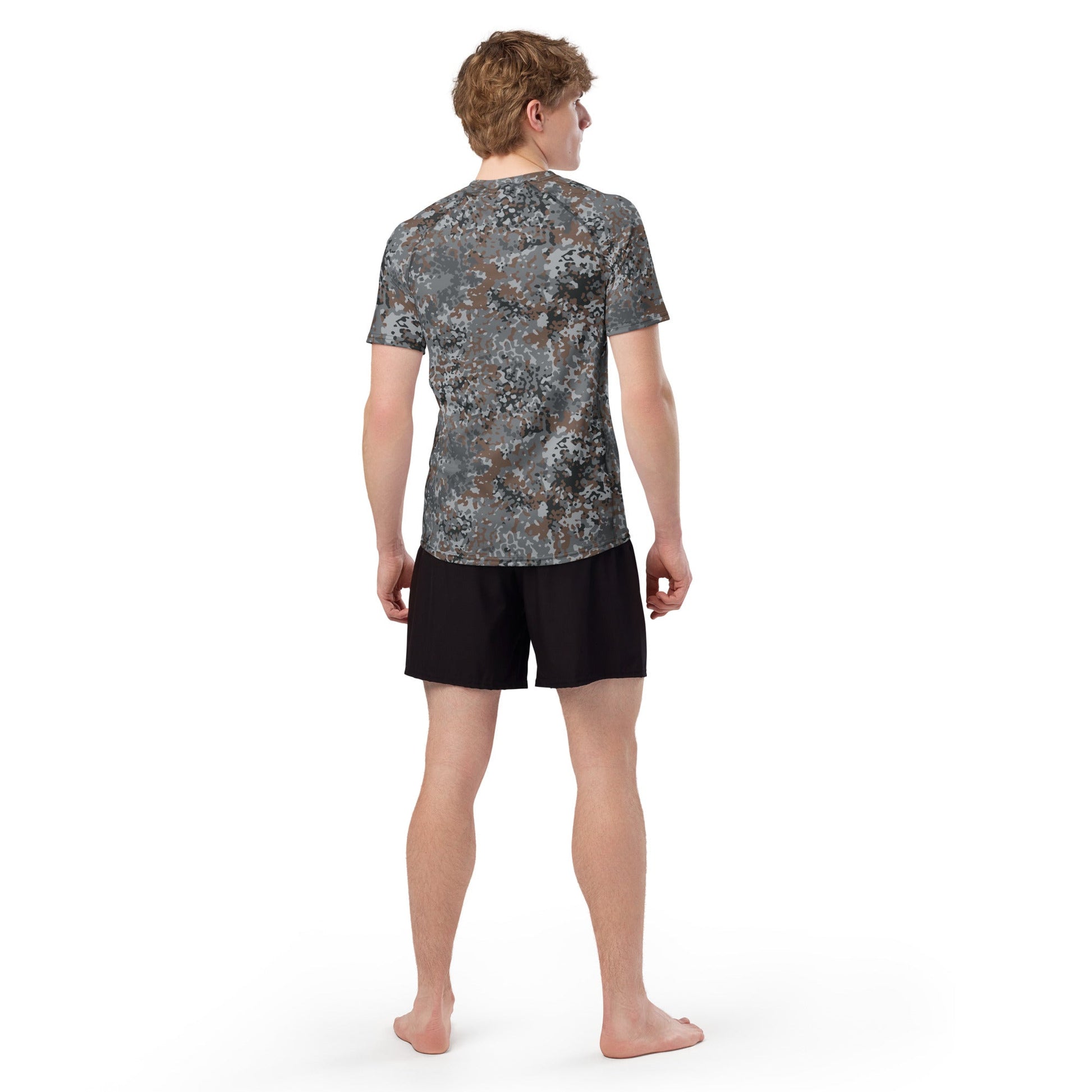 German Flecktarn Urban CAMO Mens Short-Sleeve Rash Guard