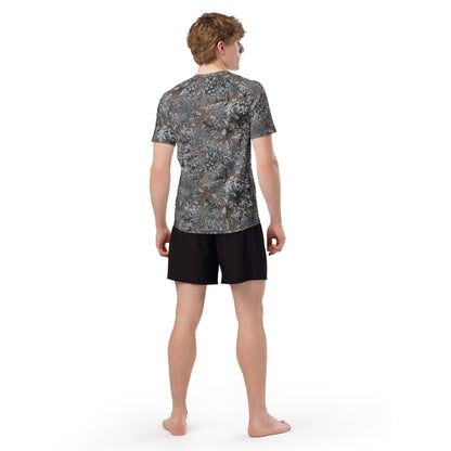 German Flecktarn Urban CAMO Mens Short-Sleeve Rash Guard
