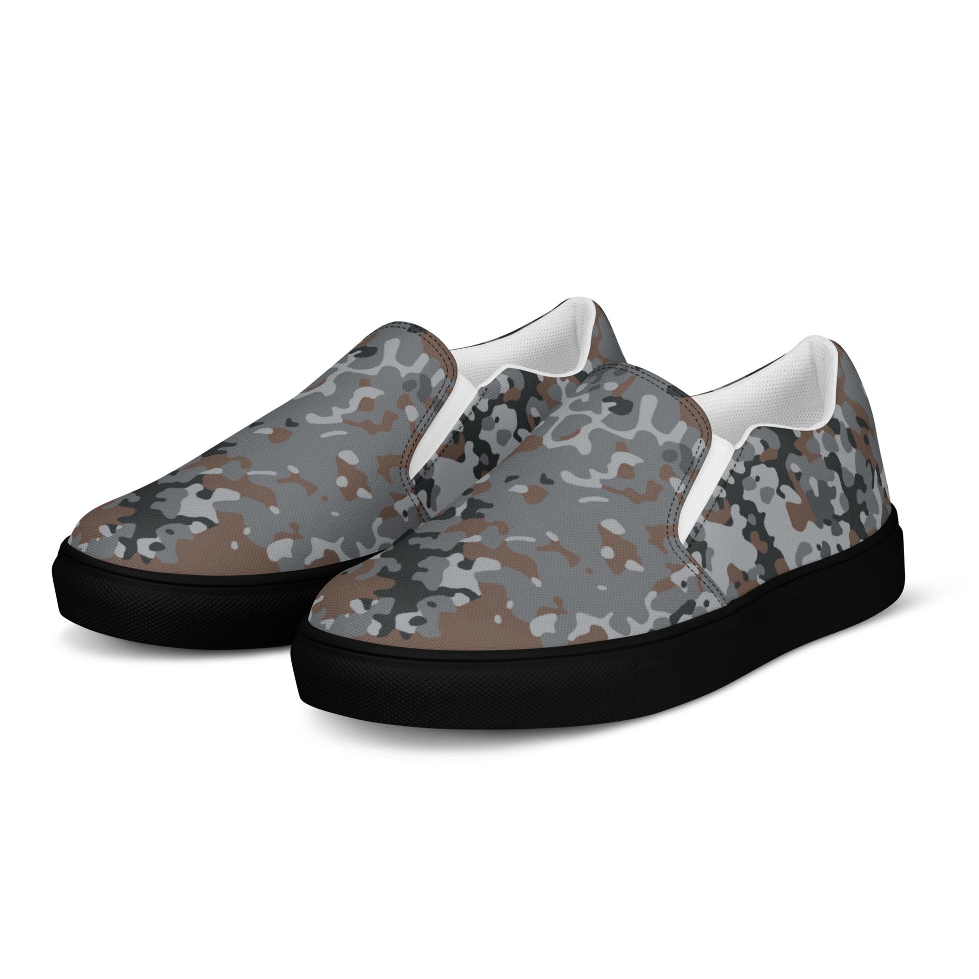 German Flecktarn Urban CAMO Mens Slip-On Canvas Shoes