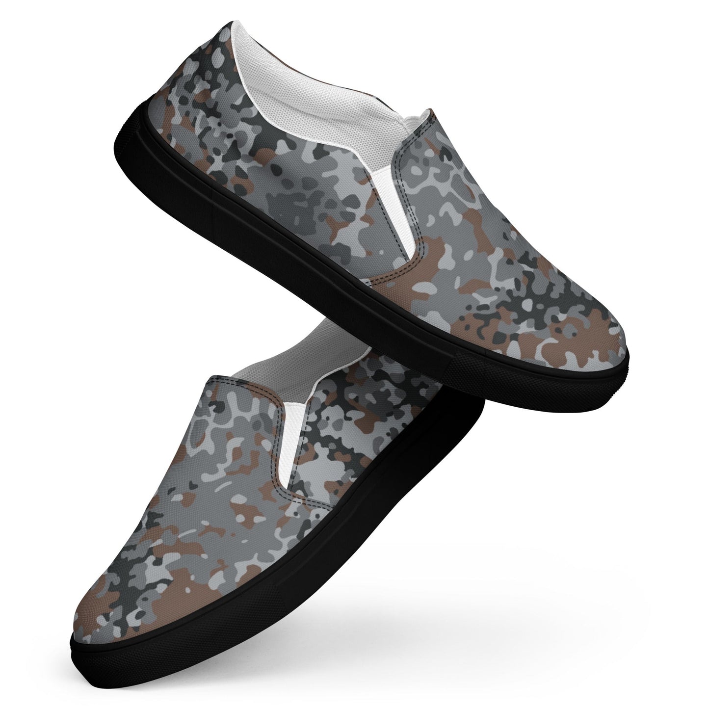 German Flecktarn Urban CAMO Mens Slip-On Canvas Shoes