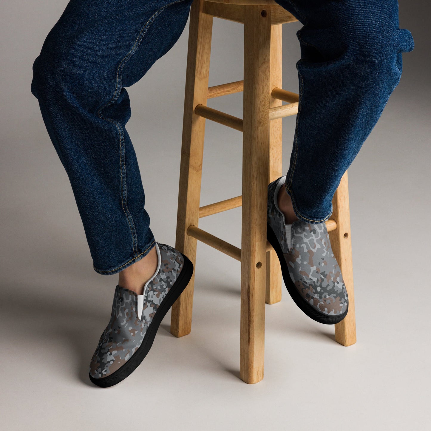German Flecktarn Urban CAMO Mens Slip-On Canvas Shoes
