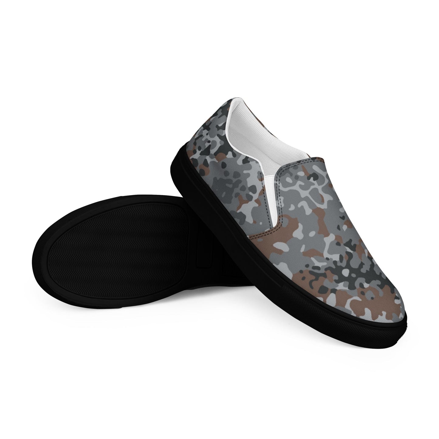 German Flecktarn Urban CAMO Mens Slip-On Canvas Shoes