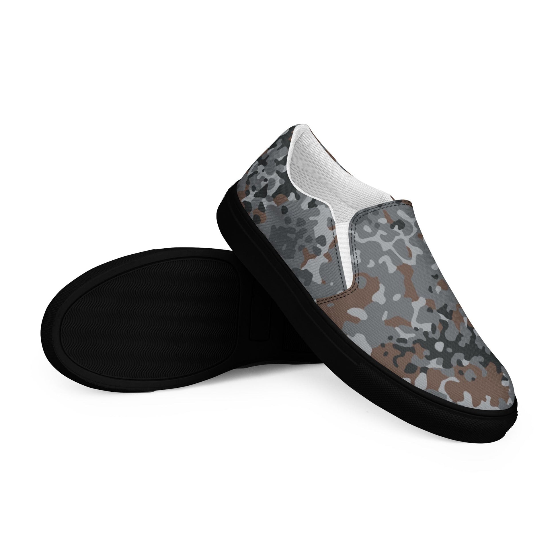 German Flecktarn Urban CAMO Mens Slip-On Canvas Shoes