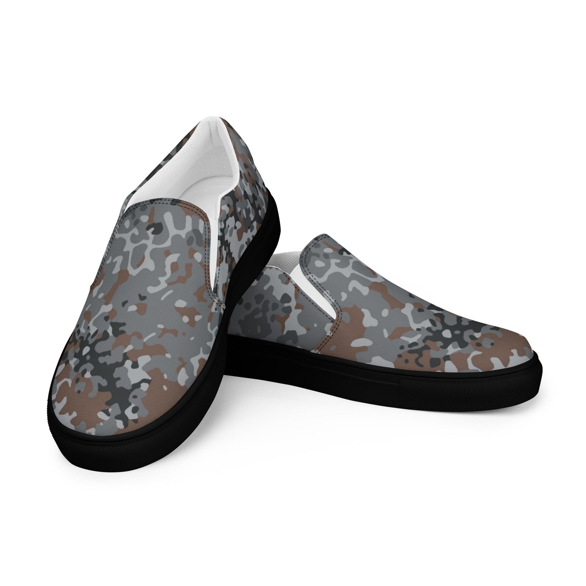 German Flecktarn Urban CAMO Mens Slip-On Canvas Shoes - 5