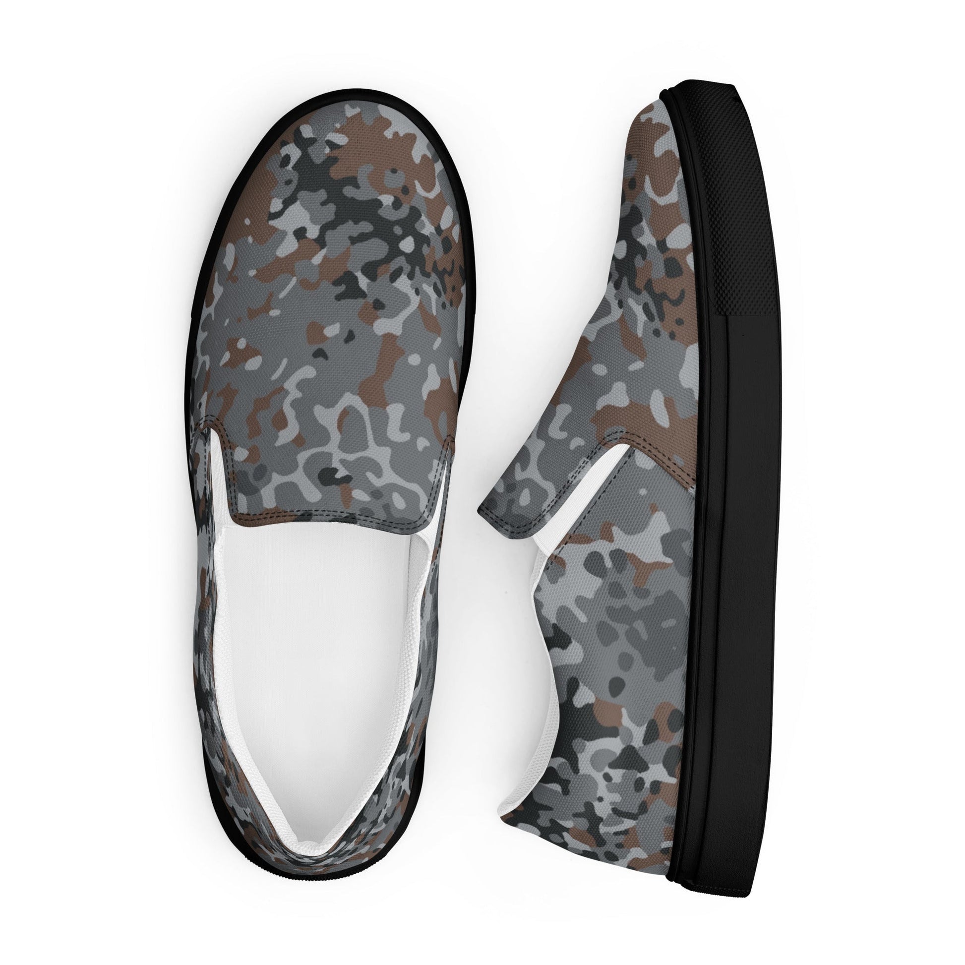 German Flecktarn Urban CAMO Mens Slip-On Canvas Shoes