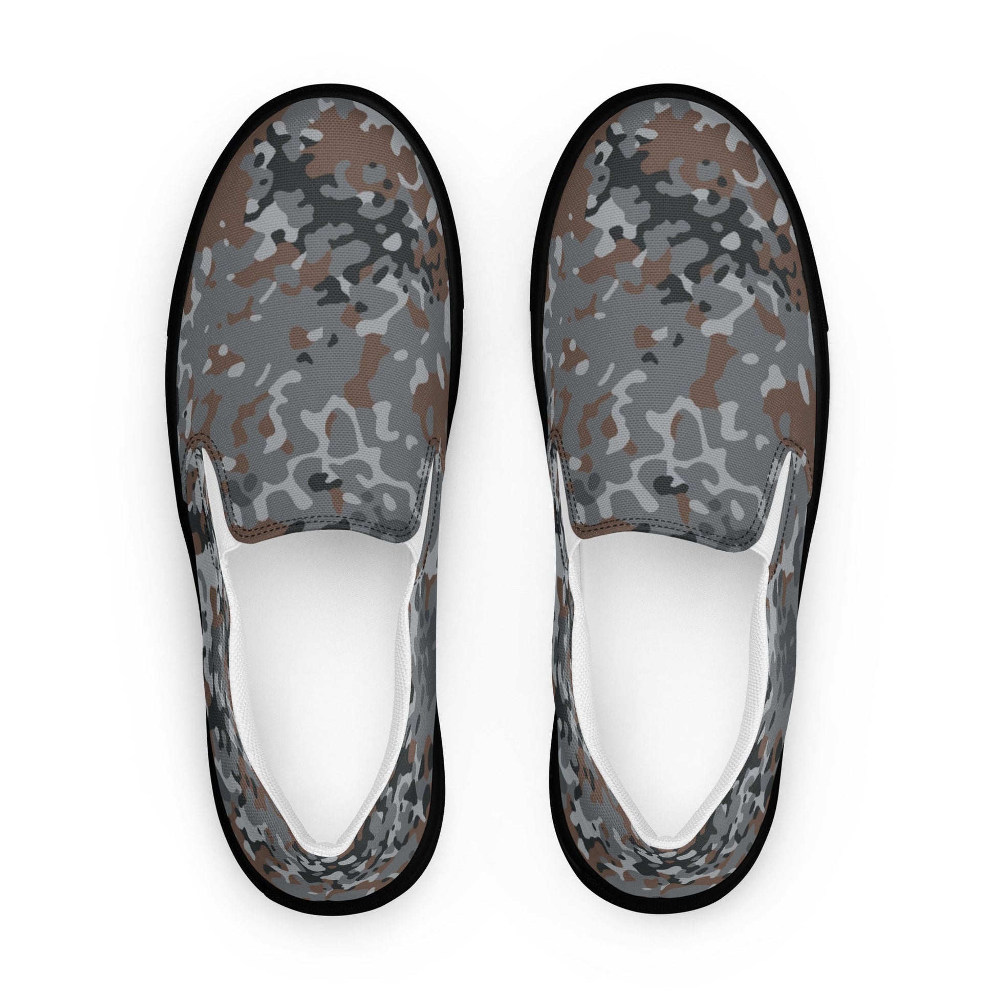 German Flecktarn Urban CAMO Mens Slip-On Canvas Shoes