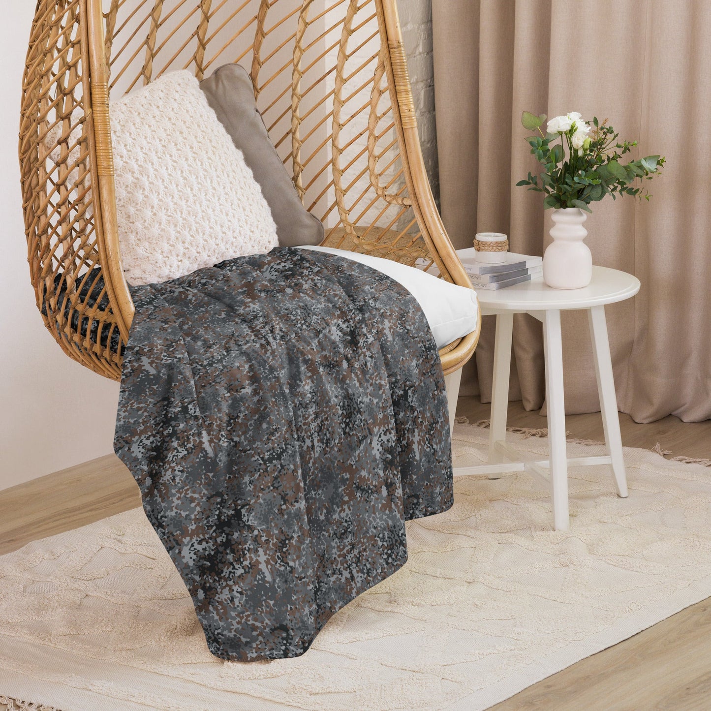 German Flecktarn Urban CAMO Sherpa Blanket