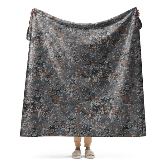 German Flecktarn Urban CAMO Sherpa Blanket - 60″×80″