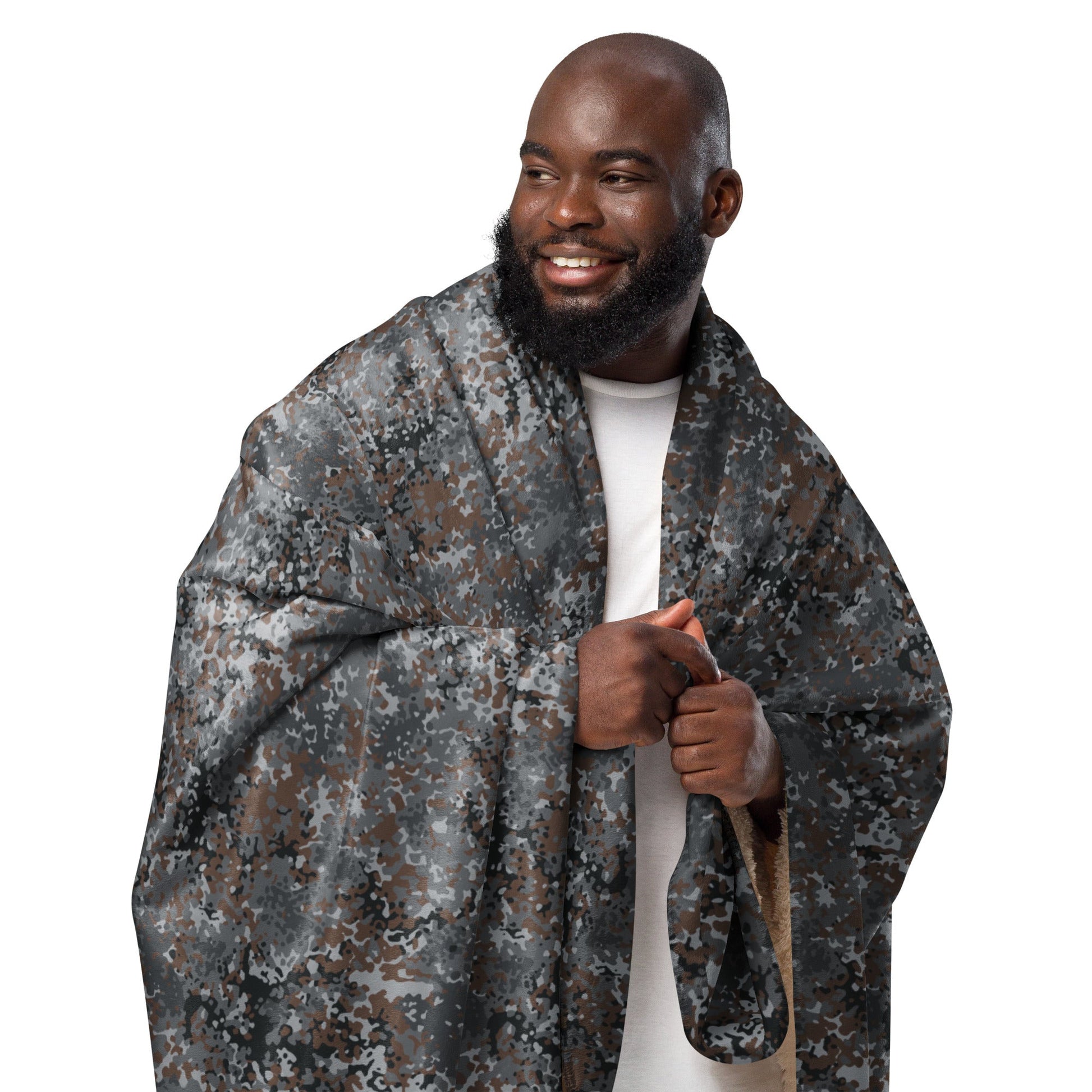 German Flecktarn Urban CAMO Sherpa Blanket