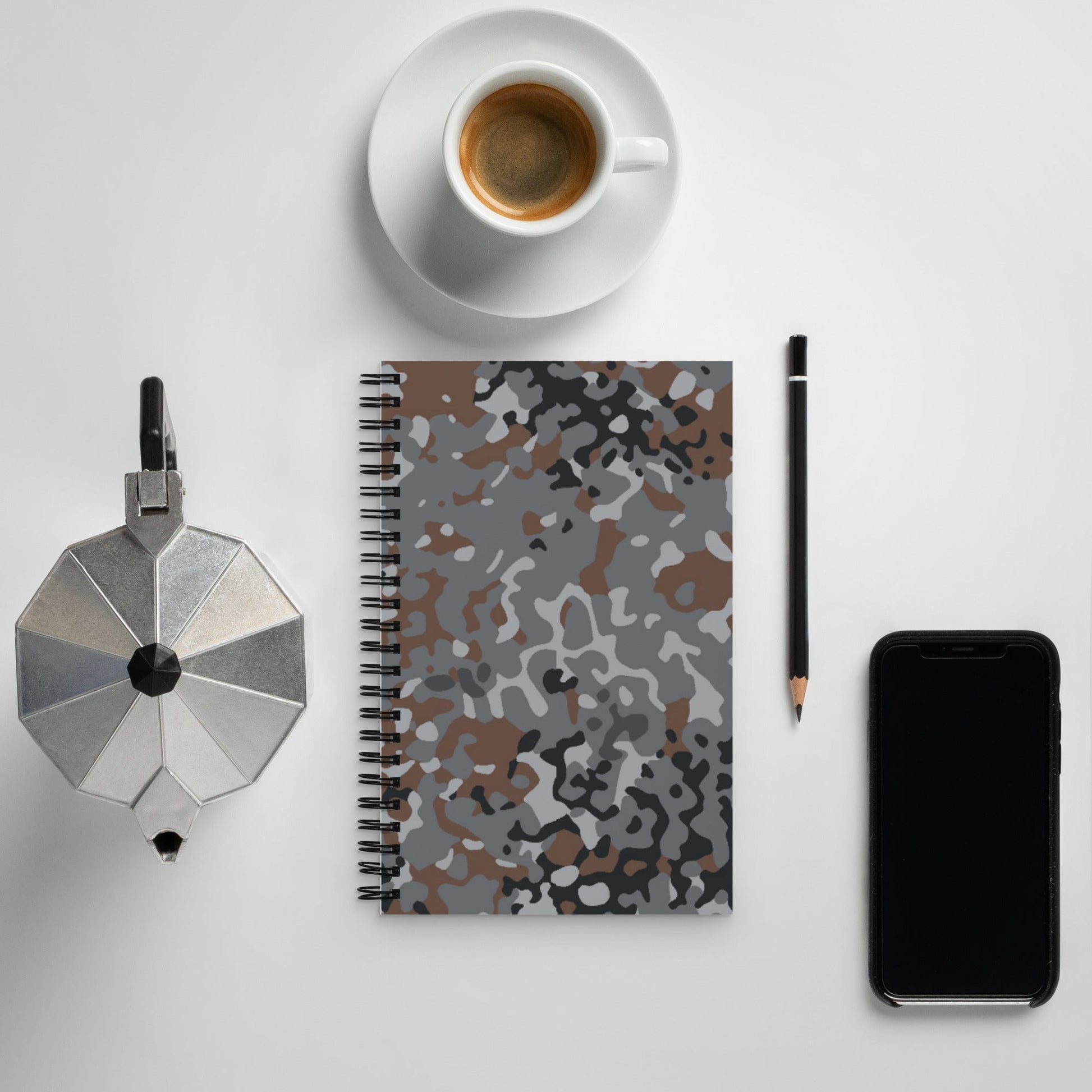 German Flecktarn Urban CAMO Spiral Notebook