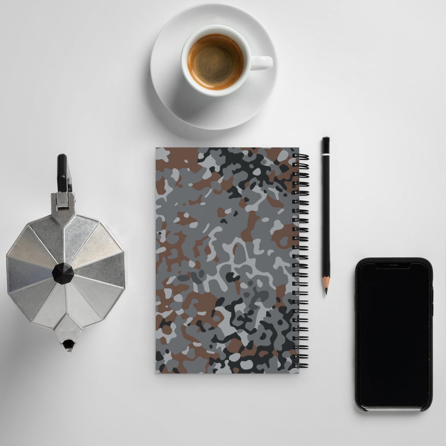 German Flecktarn Urban CAMO Spiral Notebook
