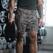 Flecktarn Bundeswehr Urban CAMO Unisex Athletic Long Shorts - 2XS