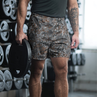 German Flecktarn Urban CAMO Unisex Athletic Long Shorts - 2XS