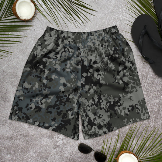 German Flecktarn Urban CAMO Unisex Athletic Long Shorts