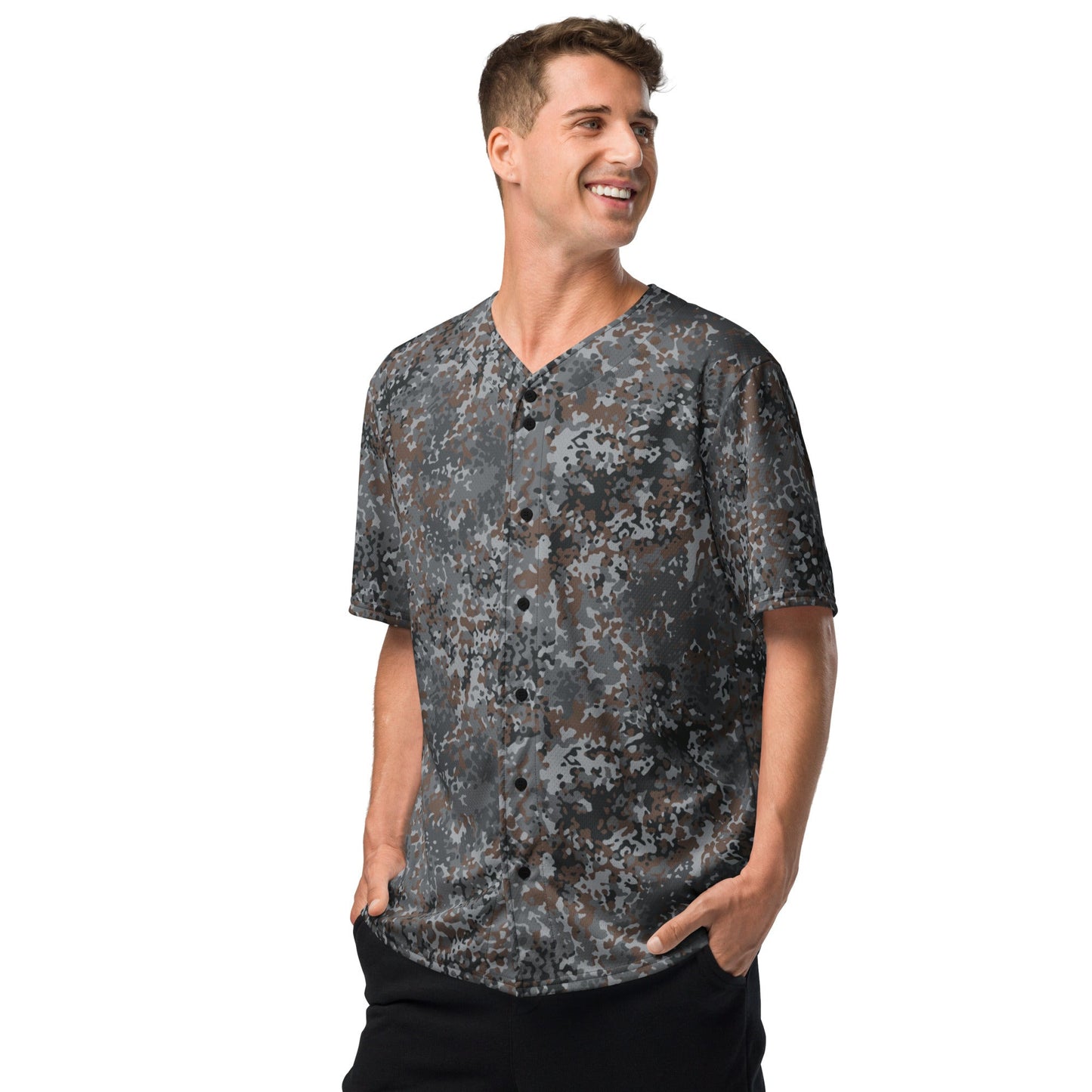 German Flecktarn Urban CAMO Unisex Baseball Jersey