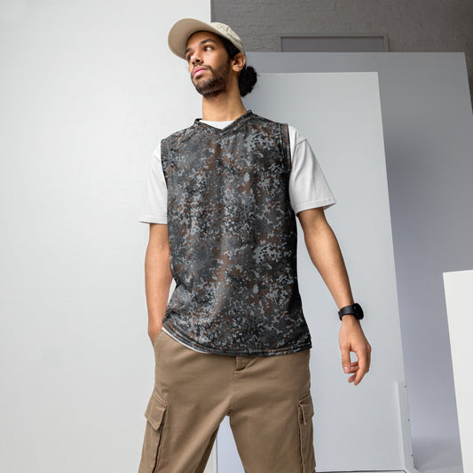 German Flecktarn Urban CAMO Unisex Basketball Jersey - 2XS