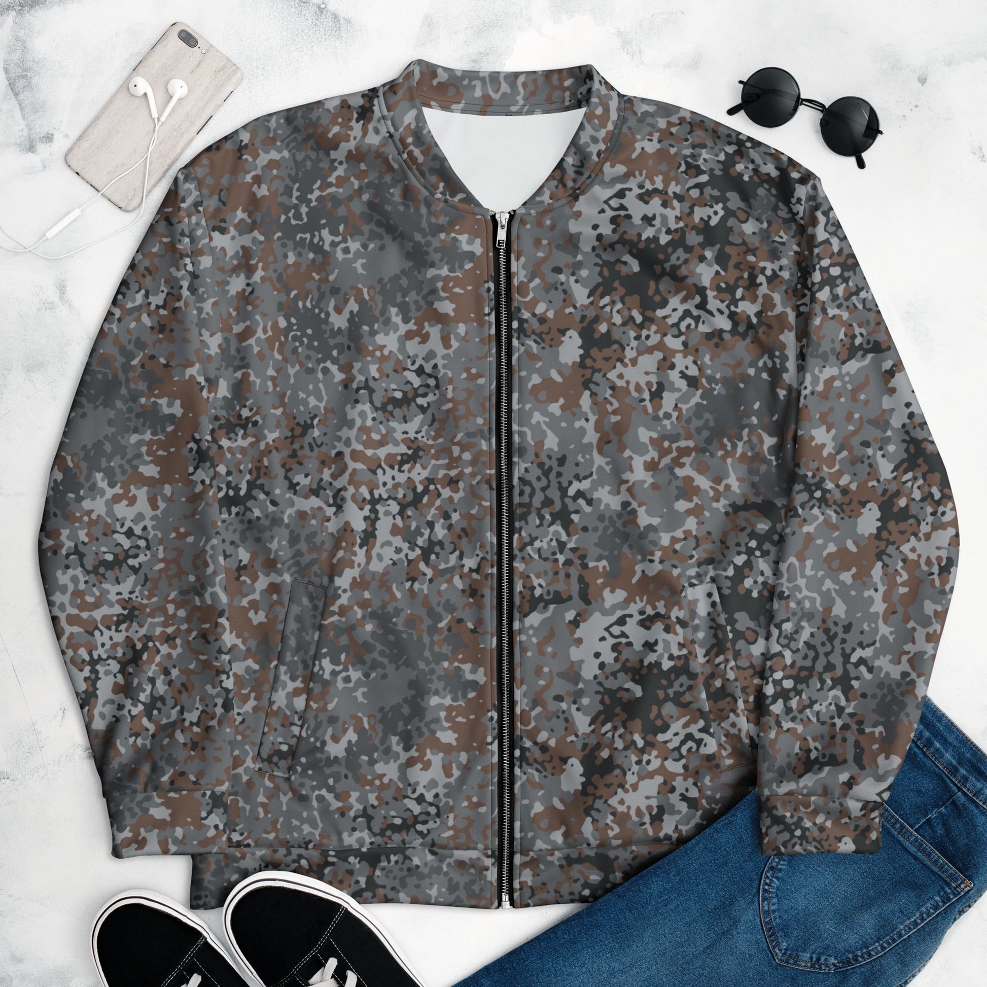 German Flecktarn Urban CAMO Unisex Bomber Jacket
