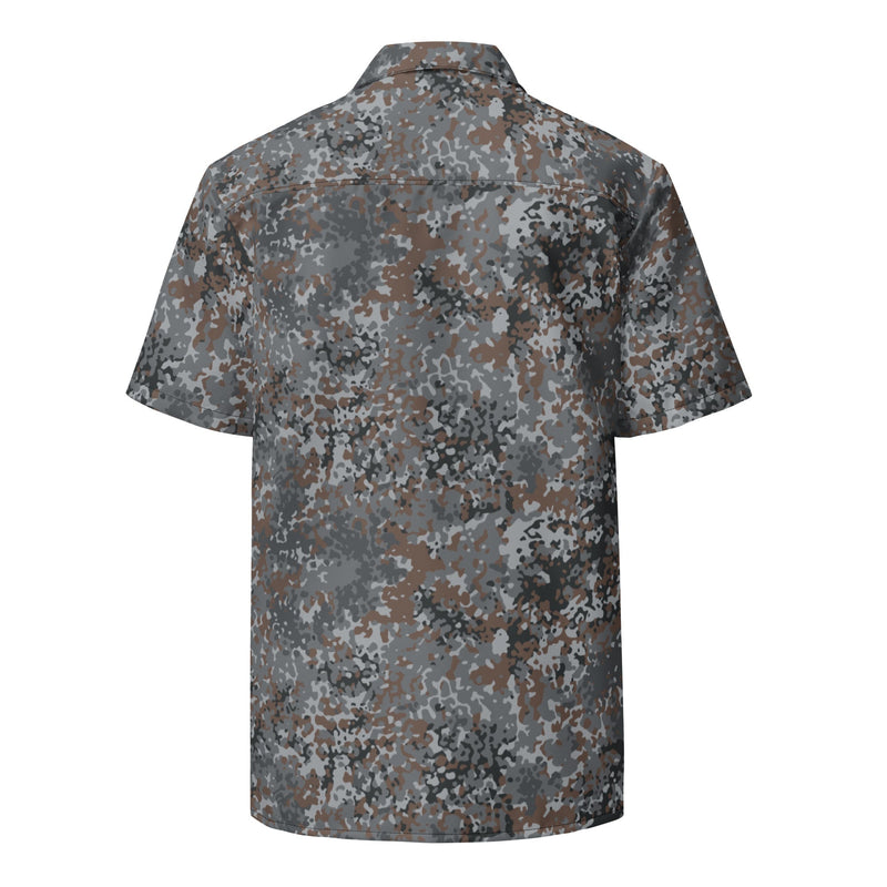 Flecktarn Bundeswehr Urban CAMO Unisex Short-Sleeve Button Shirt
