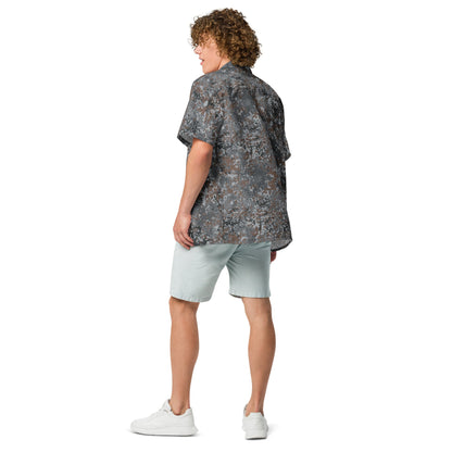 German Flecktarn Urban CAMO Unisex Short-Sleeve Button Shirt
