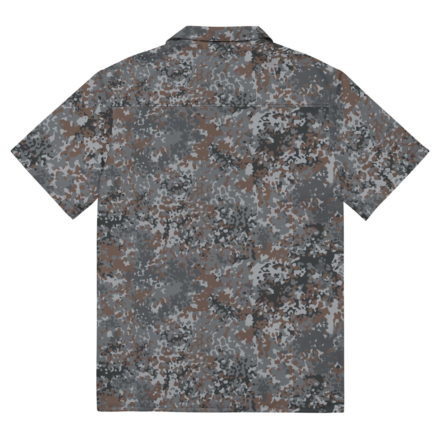 German Flecktarn Urban CAMO Unisex Short-Sleeve Button Shirt