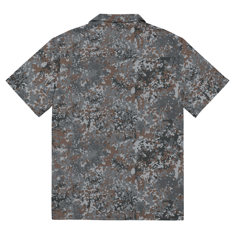 Flecktarn Bundeswehr Urban CAMO Unisex Short-Sleeve Button Shirt
