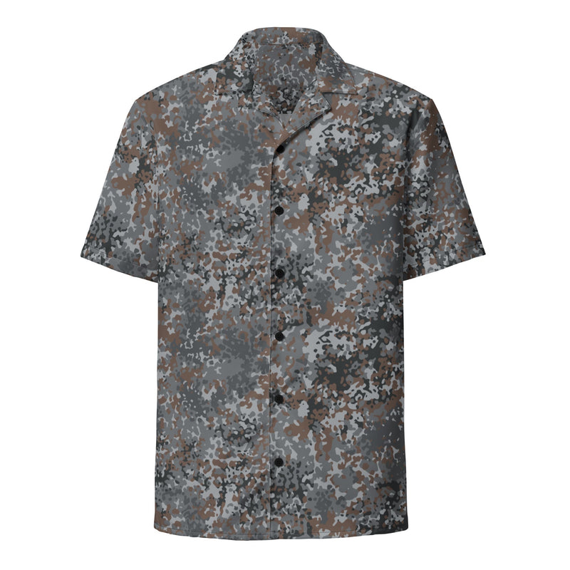 Flecktarn Bundeswehr Urban CAMO Unisex Short-Sleeve Button Shirt