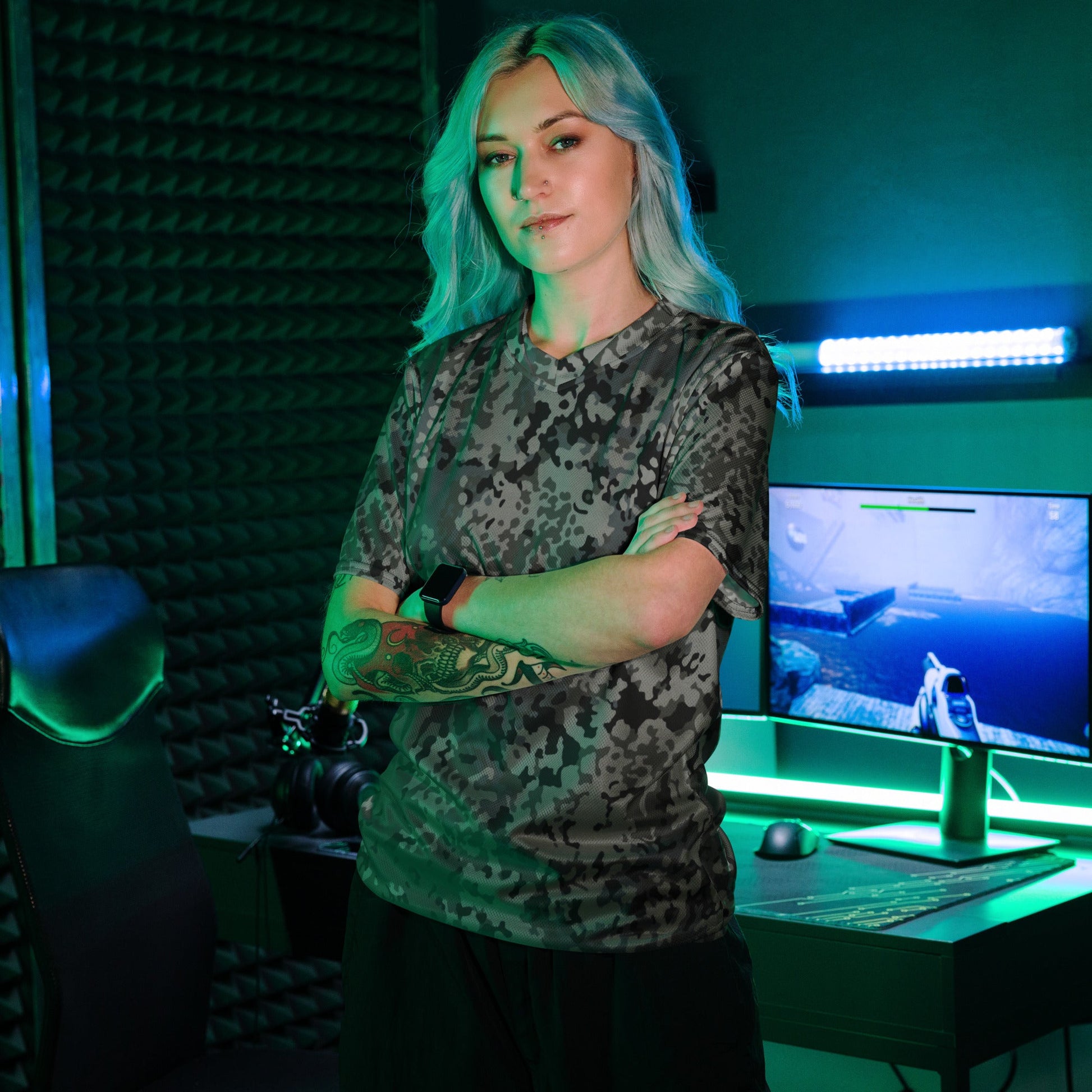 German Flecktarn Urban CAMO unisex sports jersey - Sports Jerseys