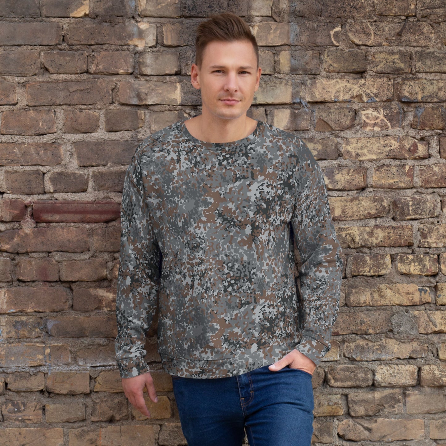 German Flecktarn Urban CAMO Unisex Sweatshirt - 2XS