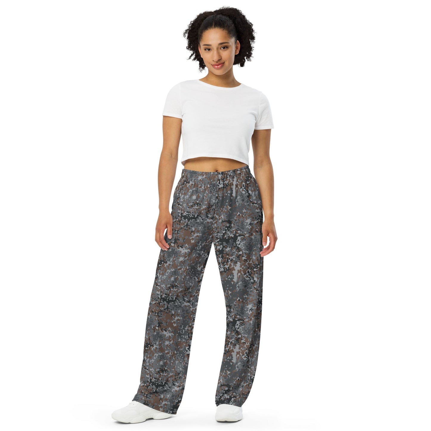 German Flecktarn Urban CAMO Unisex Wide-Leg Leisure Pants