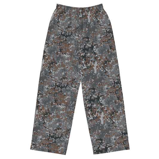 German Flecktarn Urban CAMO Unisex Wide-Leg Leisure Pants - 2XS