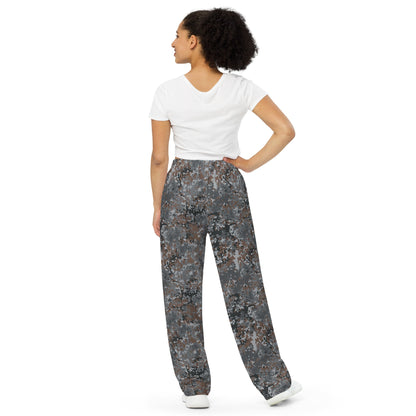 German Flecktarn Urban CAMO Unisex Wide-Leg Leisure Pants