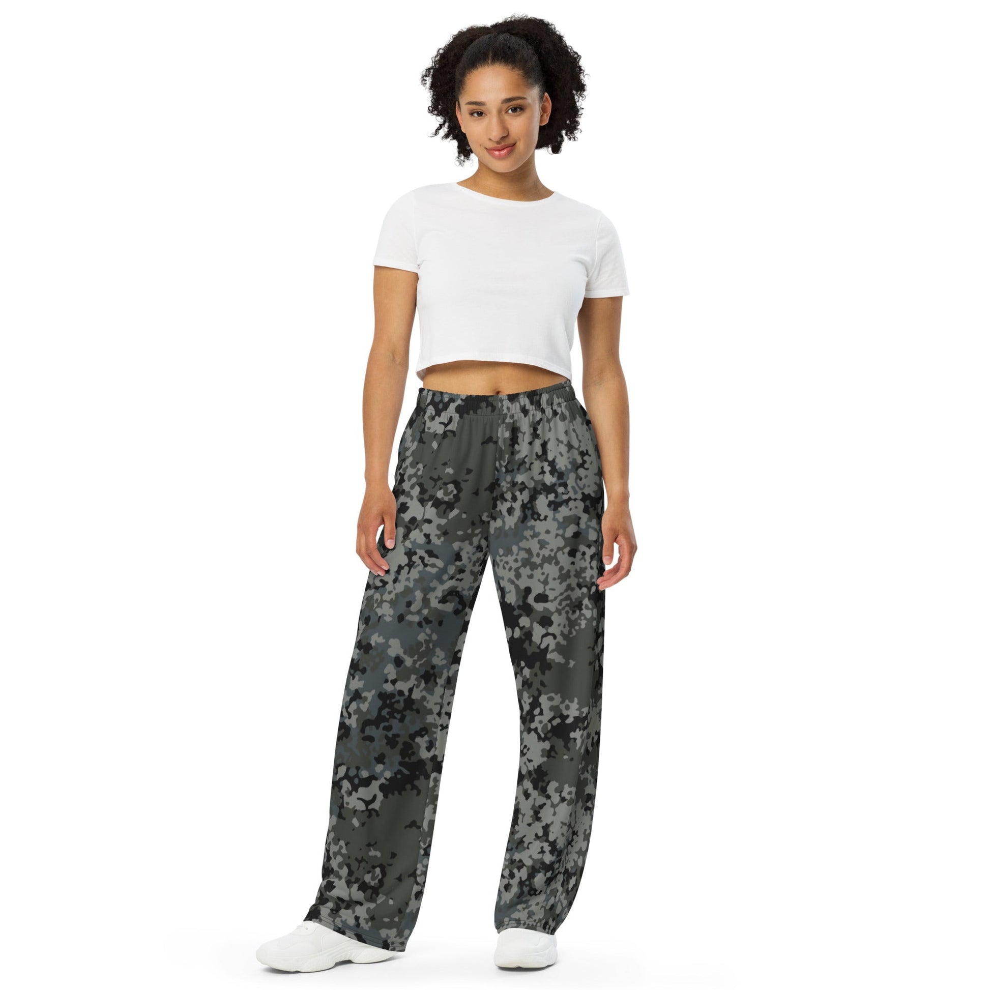 German Flecktarn Urban CAMO unisex wide-leg pants - Wide-leg Pants