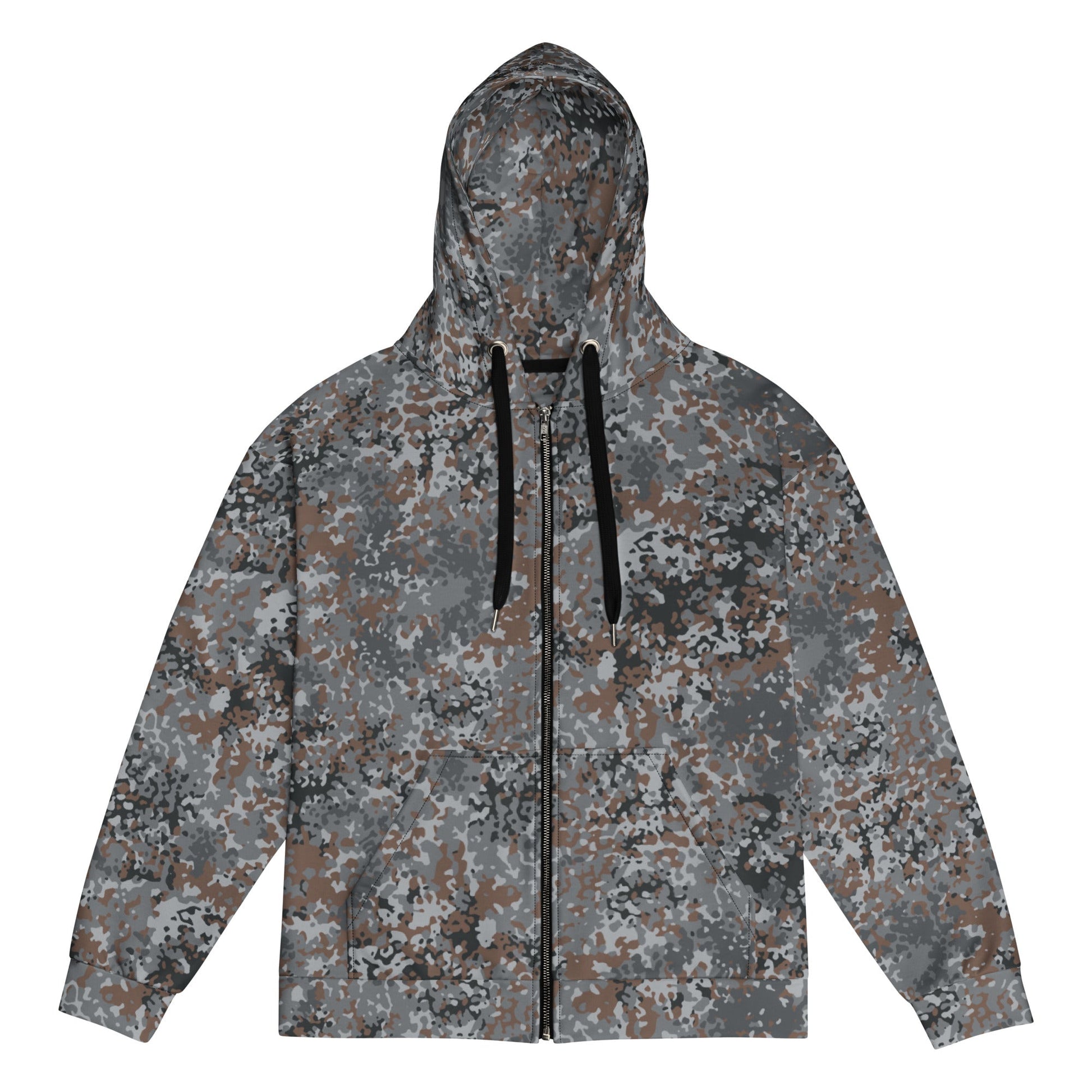 German Flecktarn Urban CAMO Unisex Zip Hoodie - 2XS