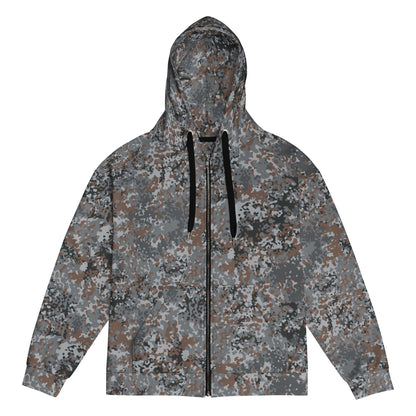 German Flecktarn Urban CAMO Unisex Zip Hoodie - 2XS