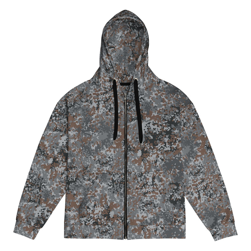 Flecktarn Bundeswehr Urban CAMO Unisex Zip Hoodie - 2XS