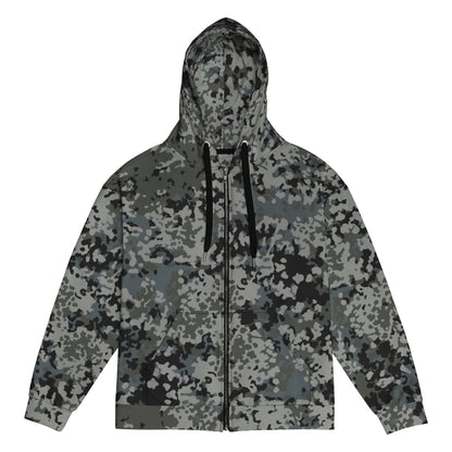 German Flecktarn Urban CAMO Unisex zip hoodie - 2XS - Zip Hoodies