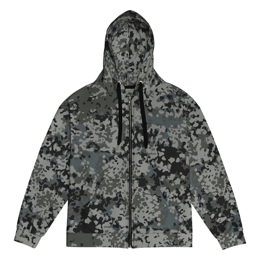 German Flecktarn Urban CAMO Unisex zip hoodie - 2XS - Zip Hoodies