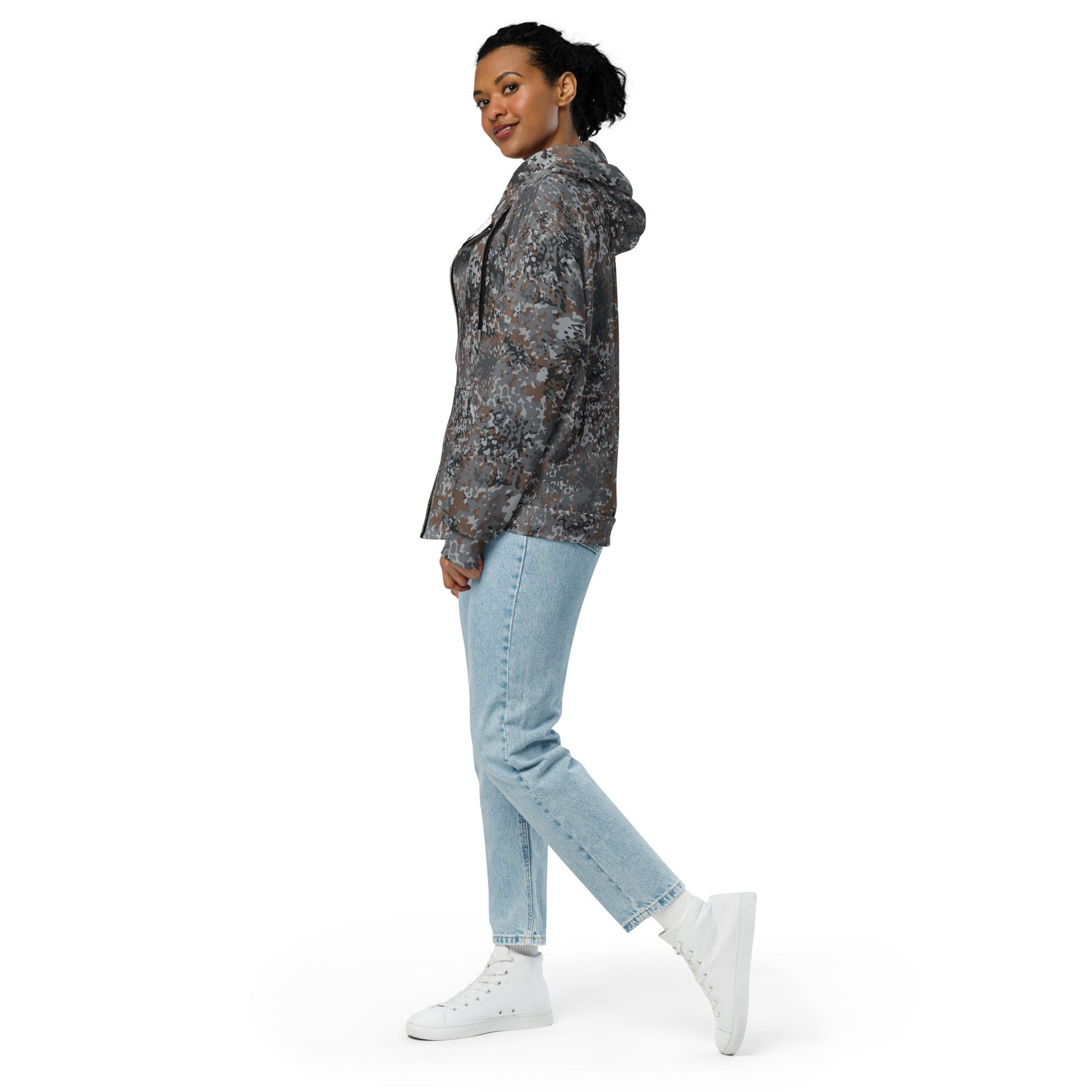 German Flecktarn Urban CAMO Unisex Zip Hoodie