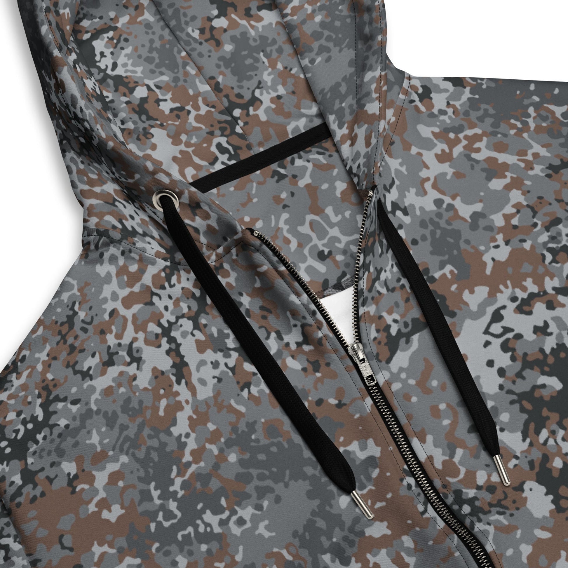 German Flecktarn Urban CAMO Unisex Zip Hoodie